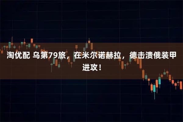 淘优配 乌第79旅,在米尔诺赫拉,德击溃俄装甲进攻!