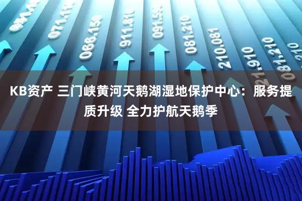 KB资产 三门峡黄河天鹅湖湿地保护中心：服务提质升级 全力护航天鹅季