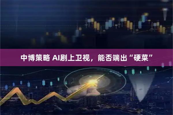 中博策略 AI剧上卫视，能否端出“硬菜”